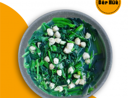 Canh Rau Muống nấu Hến